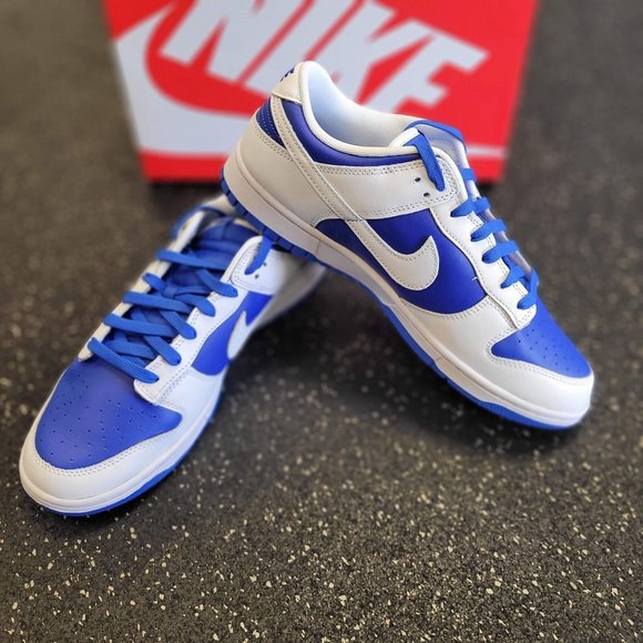 Nike Dunk Low Racer Blue and White Reverse Kentucky - Men's Sz 10.5 DD1391-401 - Picture 5 of 8